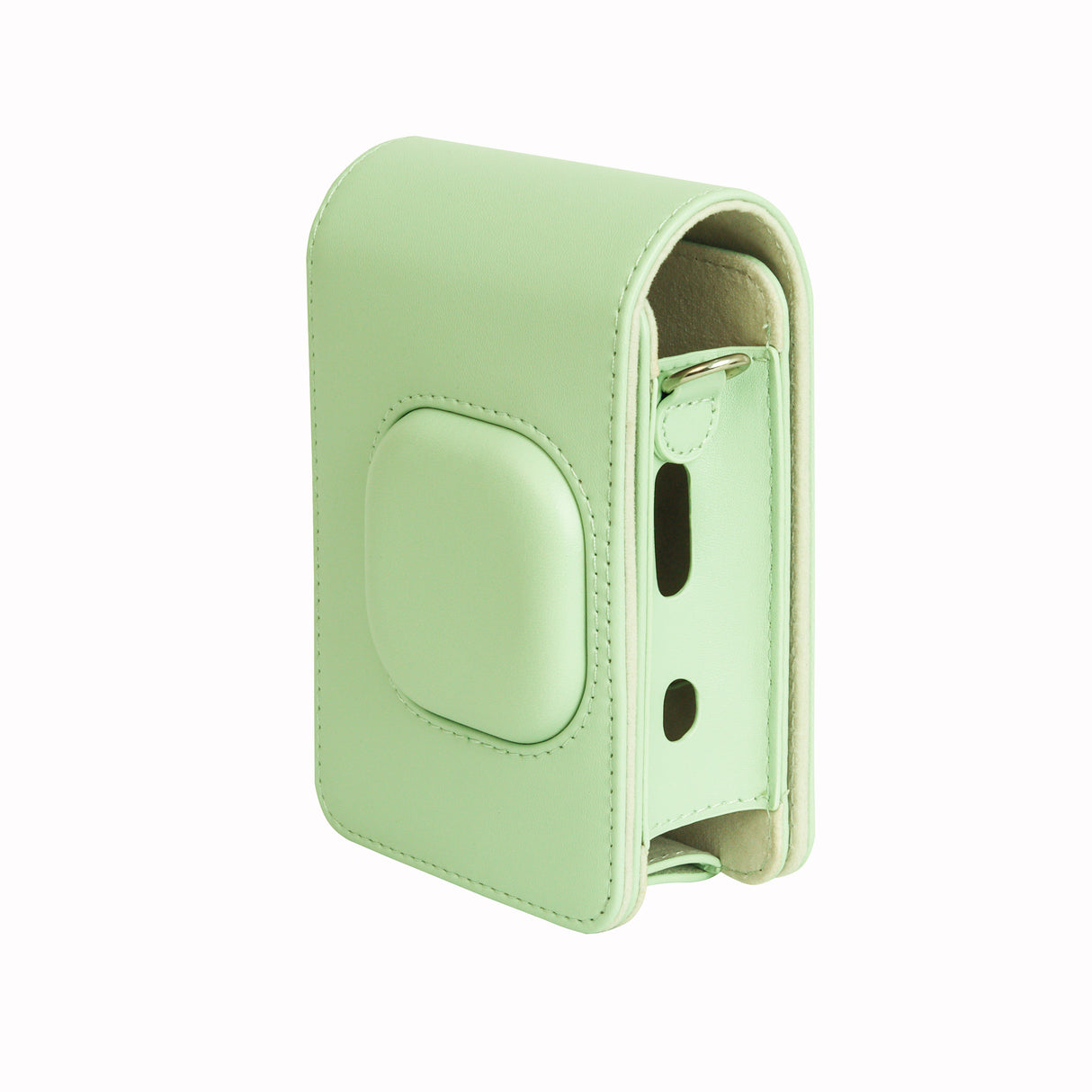 ZIKKON Protective Case for Fuji instax mini liplay Camera with adjustable neck strap quick detachable- Matcha Green
