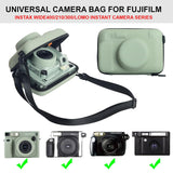 ZIKKON Protective Case for Fujifilm Instax Wide 400/300/210/ Instant Camera, Universal Wide Hard Shell Carrying Case with Removable Adjustable Strap