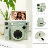 ZIKKON Protective Clear Case for Fujifilm Instax Wide 400 Instant Camera, Clear Cover for Fuji Instax Wide 400 Camera Case, for Instax Wide 400 Case with Shoulder Strap