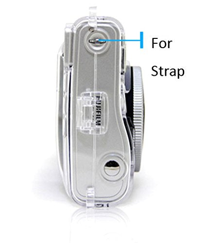 ZIKKON Transparent Crystal Protective Instax Mini Case for Fujifilm Instax Mini 90 Instant Cameras Transparent