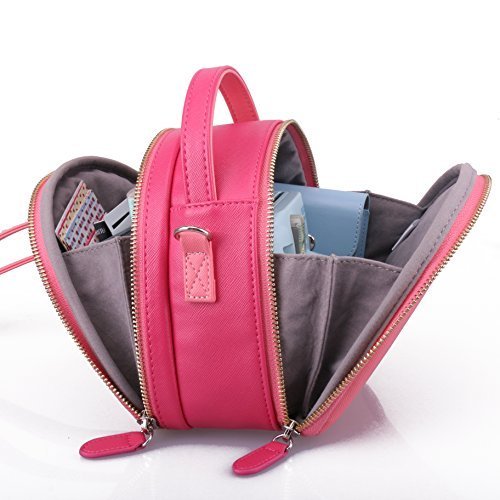 ZIKKON Universal Zipper Camera Carrying Case for All Fujifilm Instax Mini 8 9 11 70 7s 25 50s 90 Instant Camera Models Pink