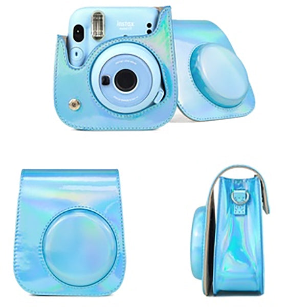 ZENKO MINI 11 8 8+ 9 INSTAX CAMERA POUCH BAG Holographic Blue