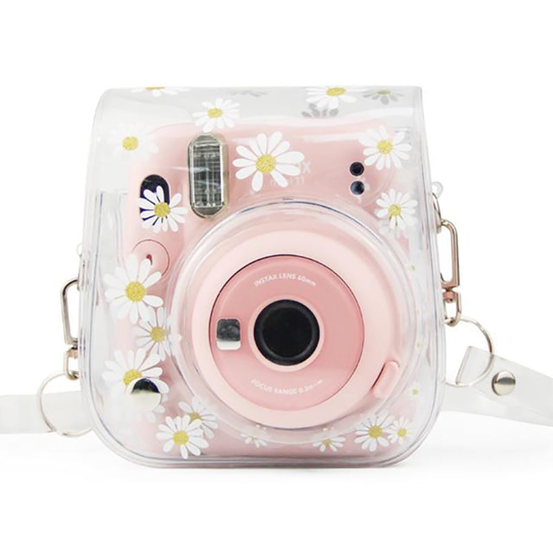 Zenko Compatible Mini 11 Camera Case Bag for Fujifilm Instax Mini 11 8 8+ 9 Camera Transparent Daisy