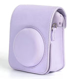 Zikkon Instax Mini 12 Protective Camera Case PU Leather Carrying Bag (Lilac Purple)