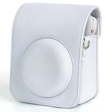 Zikkon Instax Mini 12 Protective Camera Case PU Leather Carrying Bag (Clay White)