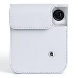 Zikkon Instax Mini 12 Protective Camera Case PU Leather Carrying Bag (Clay White)