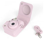 Zikkon Instax Mini 12 Protective Camera Case PU Leather Carrying Bag (Blossom Pink)