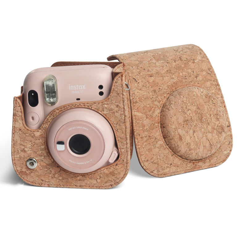 Zenko Instax mini 11 Camera PU Leather Case Bag cork