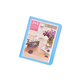 Zikkon Photo Album 32 Pockets 5 Inch Mini Photo Album for Fujifilm Instax Wide film Blue