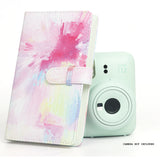Zikkon 108-Sheets Album For Fujifilm Instax Mini Film (3 inch) Pink Tie Dye