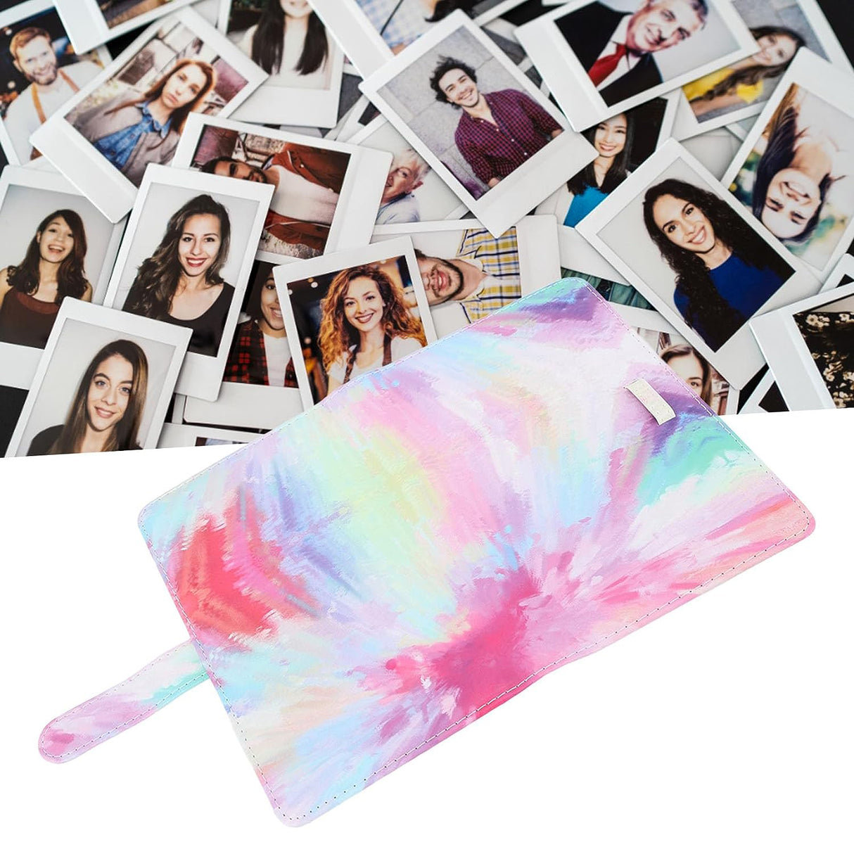Zikkon 108-Sheets Album For Fujifilm Instax Mini Film (3 inch) Pink Tie Dye