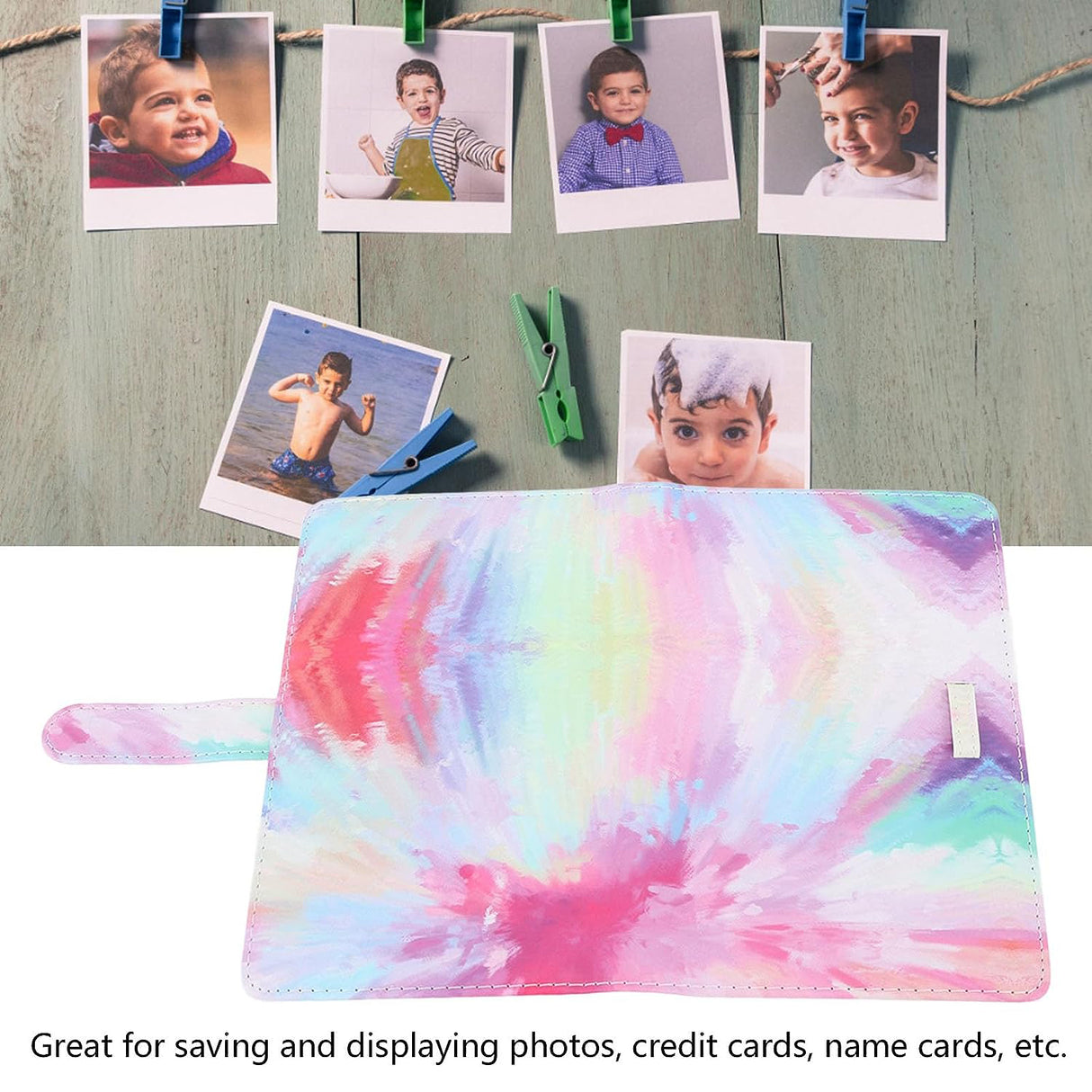 Zikkon 108-Sheets Album For Fujifilm Instax Mini Film (3 inch) Pink Tie Dye