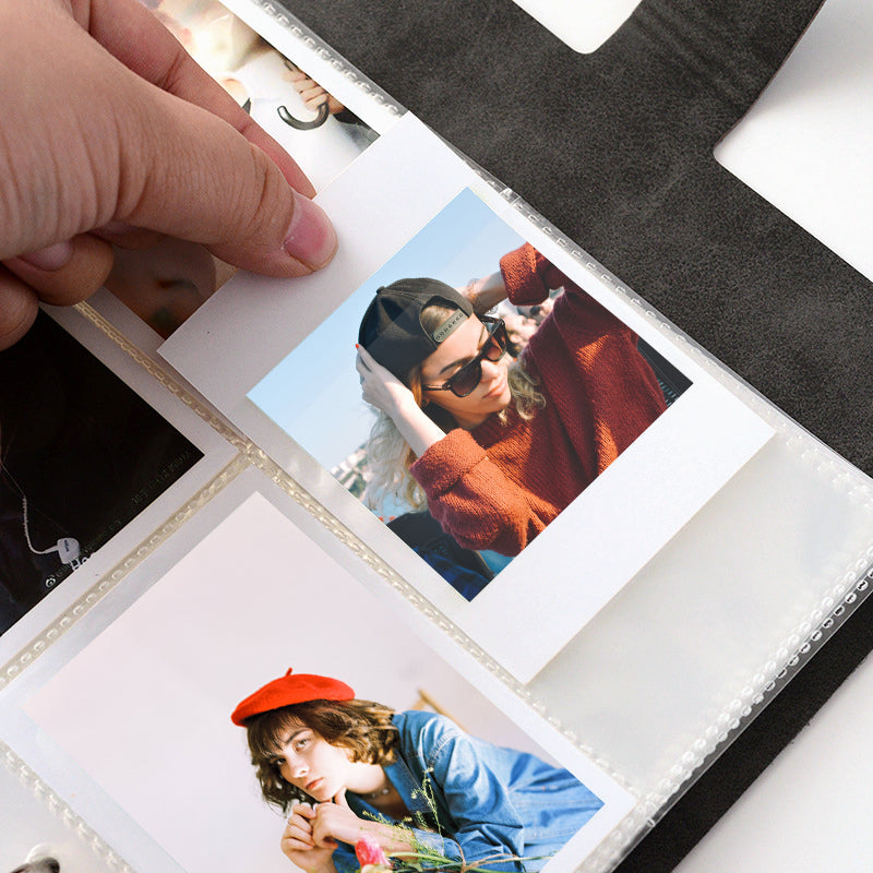 Zikkon Compatible 200 sheet PU Album for Fujifilm Instax Mini Film (3 inch) (Black)