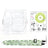Zikkon Instax Mini SE Crystal Case Photo Storage Pocket with Shoulder Straps + Stickers set (Green)
