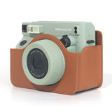 Zikkon Instax wide 400  Instant Camera PU Case Camera Bag (Brown)

