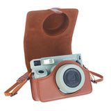 Zikkon Instax wide 400  Instant Camera PU Case Camera Bag (Brown)
