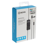 Boya BY-m1 Pro with BY-K3 3.5mm Female TRRS to Male Lightning Adapter Cable compatible with iphone 13, 12, 11 and 10