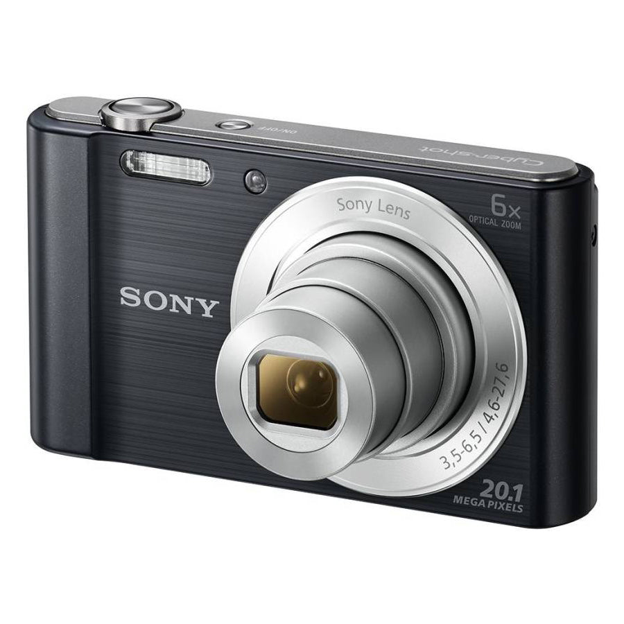 Sony Cybershoot DSC-W810/B 20.1MP Digital Camera Memory card 16GB (Black) + Bag (20.1 MP, 6 Optical Zoom, 48 X Digital Zoom, Black)