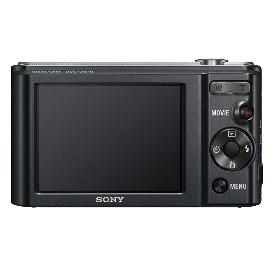 Sony Cybershoot DSC-W810/B 20.1MP Digital Camera Memory card 16GB (Black) + Bag (20.1 MP, 6 Optical Zoom, 48 X Digital Zoom, Black)