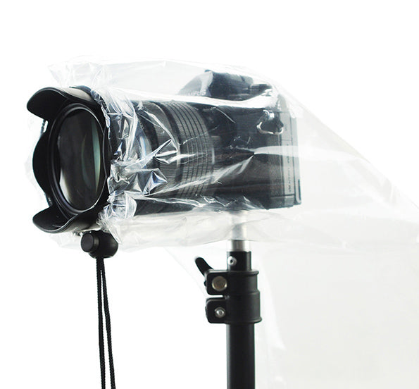 2 Pack 18" Long Camera Lens Rain Cover Raincoat With Flash
