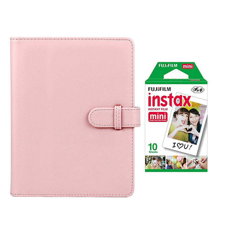 Fujifilm Instax Mini 10X1 Instant Film With Compatible 128 Pockets Mini Photo Album