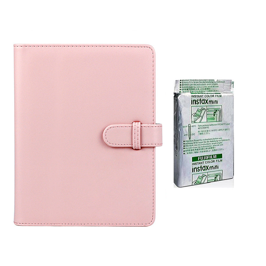 Fujifilm Instax Mini 10X1 Instant Film With Compatible 128 Pockets Mini Photo Album