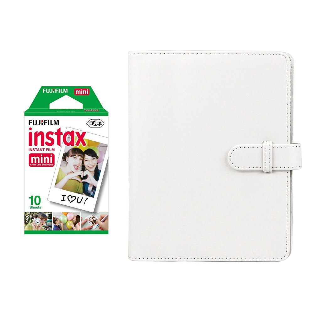 Fujifilm Instax Mini 10X1 Instant Film With Compatible 128 Pockets Mini Photo Album