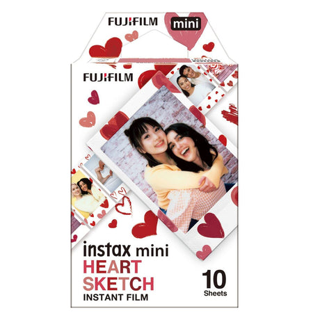 FUJIFILM Instax Mini 10x1 Instant Film Heart Sketch
