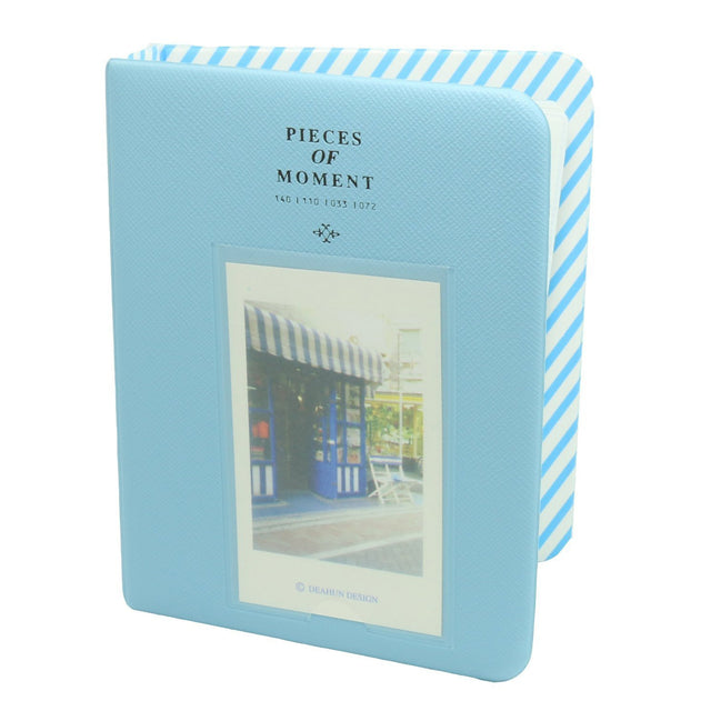 CAIUL 64 Pockets Mini Photo Album for Fujifilm Instax Mini 7s 8 8+ 9 25 26 50s 70 90 Film, Polaroid PIC-300 Z2300 Film Blue