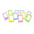 Caiul Desk Photo Frame for Fujifilm Instax mini 8/9/70/7s/90/25/50s Film (Multicolour) , 10 Pieces