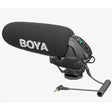 BOYA BY-BM3030 On-Camera Shotgun Microphone 3.5mm Super-Cardioid Video Mic for Canon Nikon Sony SLR Cameras Video Audio Recorder