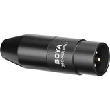 BOYA 35C-XLR Pro 3.5mm (TRS) Mini-Jack Female Microphone Adapter to 3-pin XLR Male Connector for Camcorders Recorders Mixers