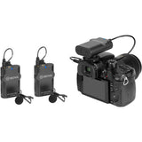 BOYA BY-WM4 PRO K2 Dual-Channel Digital Wireless Microphone System for DSLRs and Smartphones, Includes 2x Transmitter, 1x Receiver & Lavalier Mic