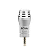 BOYA BY-A100 Omni Directional Condenser Microphone for IOS Android Smartphones ( Silver)