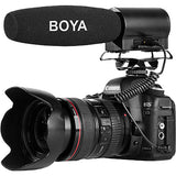 Boya BY-DMR7 Shotgun Microphone with Integrated(inbuilt) Flash Recorder For Dslr Cameras and Video with memory card support upto 32gb