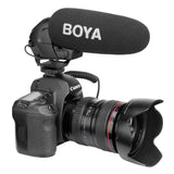 BOYA BY-BM3030 On-Camera Shotgun Microphone 3.5mm Super-Cardioid Video Mic for Canon Nikon Sony SLR Cameras Video Audio Recorder