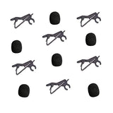 Boya 6 packs Foam Windscreen & Lapel Clips, BOYA Microphone Replacement Kit for Lapel Lavalier Microphone, Lav Microphone Accessories