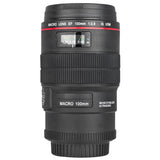 Zenko Camera Lens Cup 350ml , EF Macro 100mm Thermos Travel Coffee Mug with carry pouch