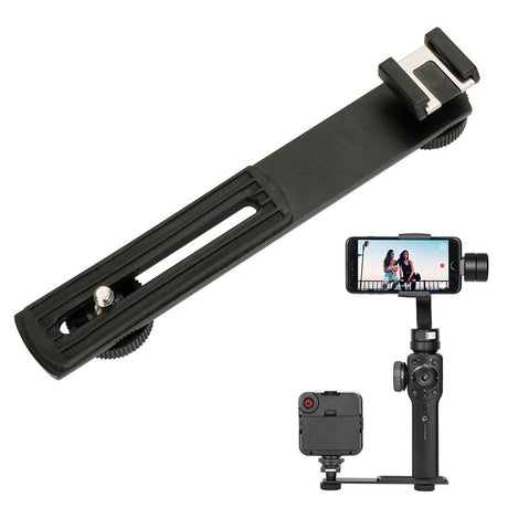 BOYA BY-C01 Aluminium Alloy Cold Shoe Bracket Straight Flash Bracket 1/4-20 Screw Hot Shoe Mount for Zhiyun Smooth 4/Smooth Q/DJI OSMO Mobile 2 Video Lights Microphone Monitor and Camera Accessories