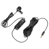 BOYA BY-M1 Pro Omnidirectional Lavalier Condenser Microphone with Gain control, Headphone-out, Noise cancellation for Smartphone DSLR Camera Camcorder Audio Recorder YouTube(20ft Cable) Microphone