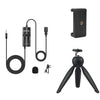 BOYA BY-M1 Pro with Mini Tripod and Mount 2 Omnidirectional Lavalier Condenser Microphone