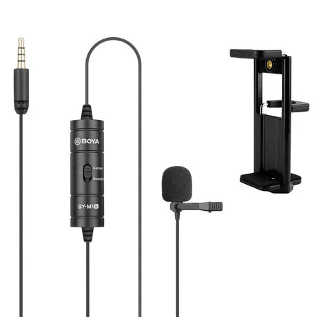 BOYA BY M1S with mount4 Omnidirectional Lavalier Microphone