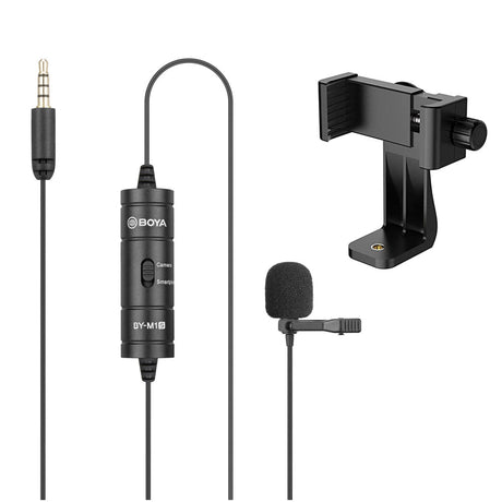 BOYA BY M1S with mount5 Omnidirectional Lavalier Microphone