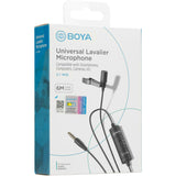 BOYA BY-M1S Professional Universal Plug and Play Lavalier for Cameras and Mobile Microphone