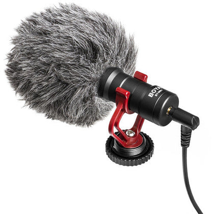 BOYA BY-MM1 Universal Cardiod Shotgun Microphone Mini Mic for iOS iPhone 8 8 Plus 7 7 Plus 6 6s Mac iPad Tablet Canon Nikon DSLR Camera Camcorder