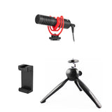 BOYA BY-MM1+ with Mini Tripod and Mount 3 Super-Cardioid Shotgun Microphone