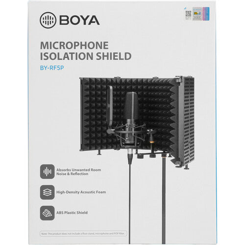 BOYA BY-RF5P Foldable Microphone Isolation Shield and Reflection Filter