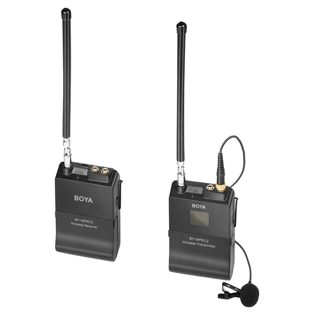 BOYA BY-WFM12 VHF Wireless Microphone System for Smartphones DSLRs Camcorders Audio recorders PCs and More