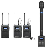 BOYA BY-WM8 Pro-K2 +BY-WXLR8 PRO +BY-HM100 Wireless Microphone For Interview Kit