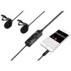 BOYA By-M1DM  with Mini Tripod and Mount 1 Dual omni-directional Lavalier Microphone